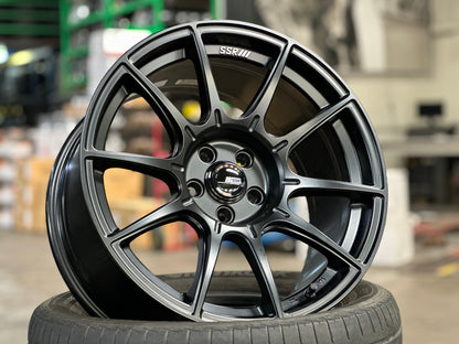 New 17X9 ET38 SSR GTX01 Rim (4 wheel) Matt Black 5X100