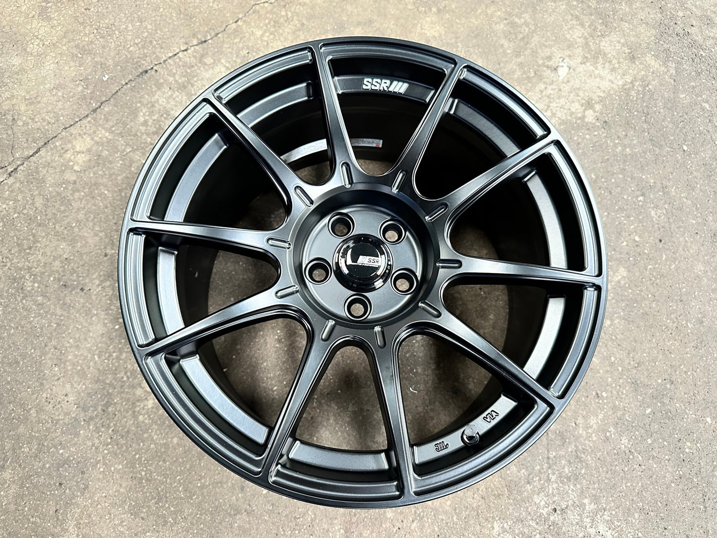 New 17X9 ET38 SSR GTX01 Rim (4 wheel) Matt Black 5X100