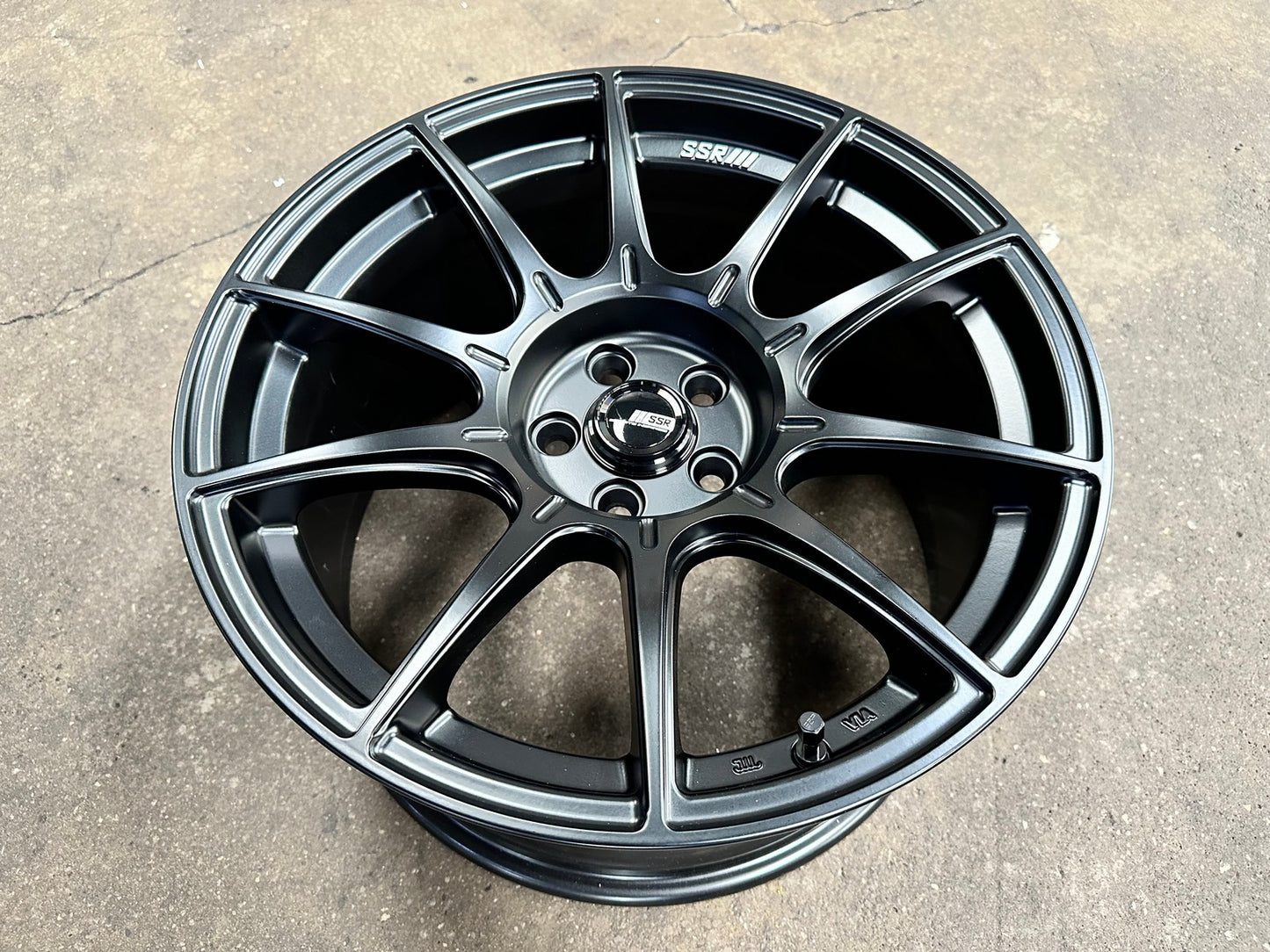 New 17X9 ET38 SSR GTX01 Rim (4 wheel) Matt Black 5X100