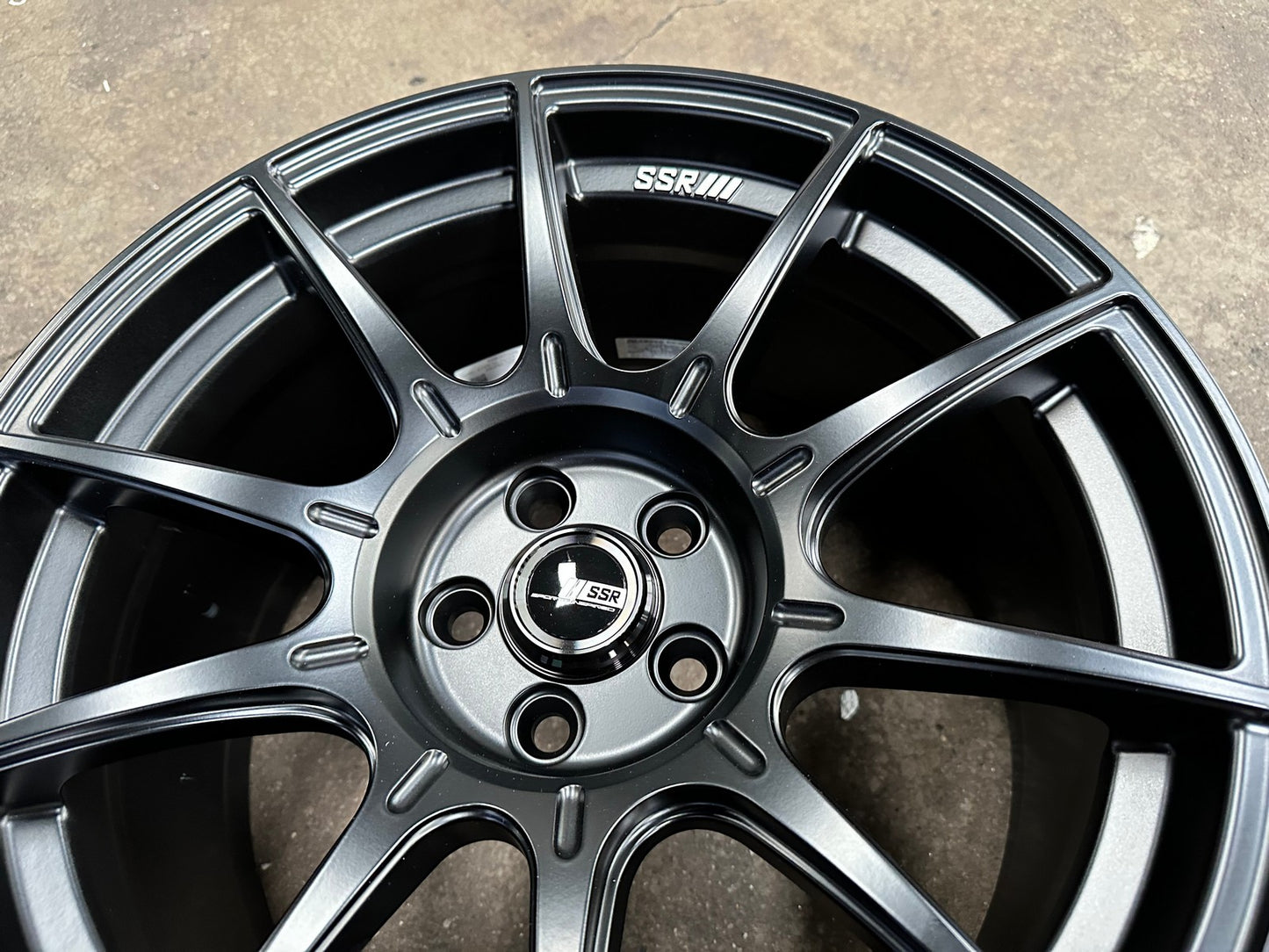 New 17X9 ET38 SSR GTX01 Rim (4 wheel) Matt Black 5X100