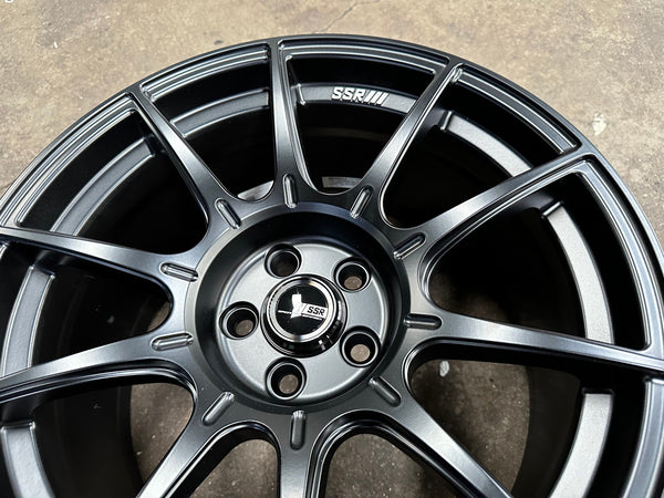New 17X9 ET38 SSR GTX01 Rim (4 wheel) Matt Black 5X100