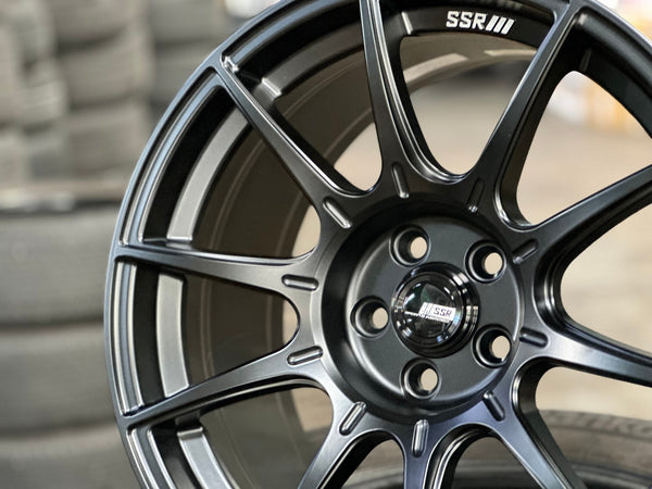 New 17X9 ET38 SSR GTX01 Rim (4 wheel) Matt Black 5X100