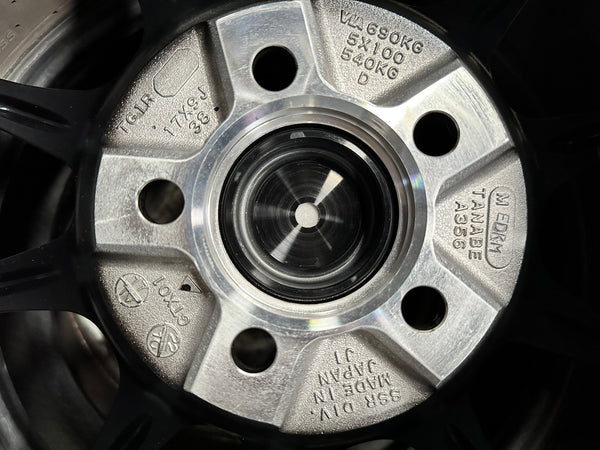 New 17X9 ET38 SSR GTX01 Rim (4 wheel) Matt Black 5X100