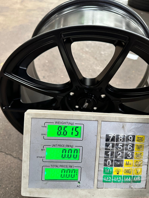 New 17X9 ET38 SSR GTX01 Rim (4 wheel) Matt Black 5X100