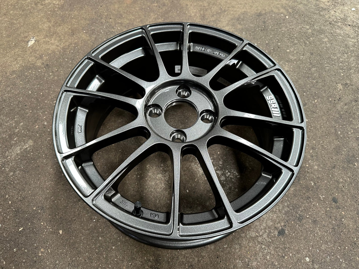 New 16X6.5 ET45 SSR GTX04 Rim (4 wheel) Gloss Gunmetal 4X100