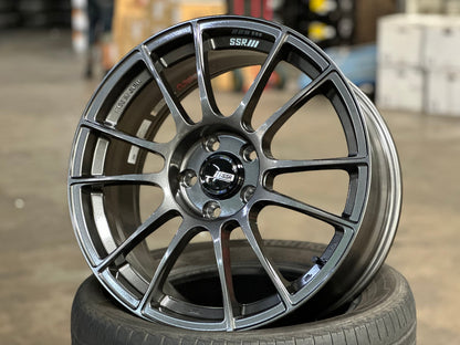 New 18X8.5 ET44 SSR GTX04 Rim (4 wheel) Gloss Gunmetal 5X112