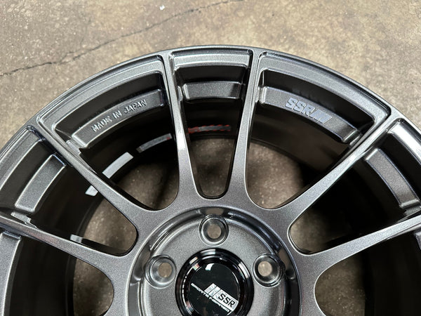 New 18X8.5 ET44 SSR GTX04 Rim (4 wheel) Gloss Gunmetal 5X112