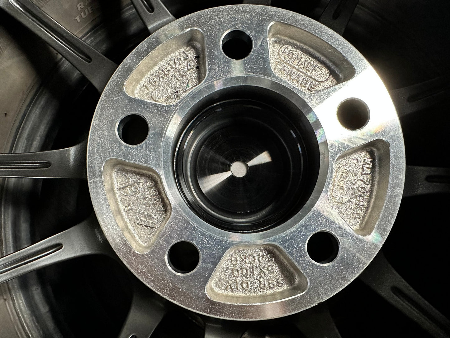 New 18X8.5 ET44 SSR GTX04 Rim (4 wheel) Gloss Gunmetal 5X112