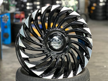 New 20X8.5 ET40 Land Cruiser Design Rim (4 wheel) Gloss Black 5X150