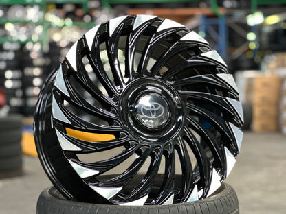 New 20X8.5 ET40 Land Cruiser Design Rim (4 wheel) Gloss Black 5X150