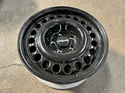 New 18X9 ET25 Rotiform Rim (4 wheel) Gloss Black 5X130