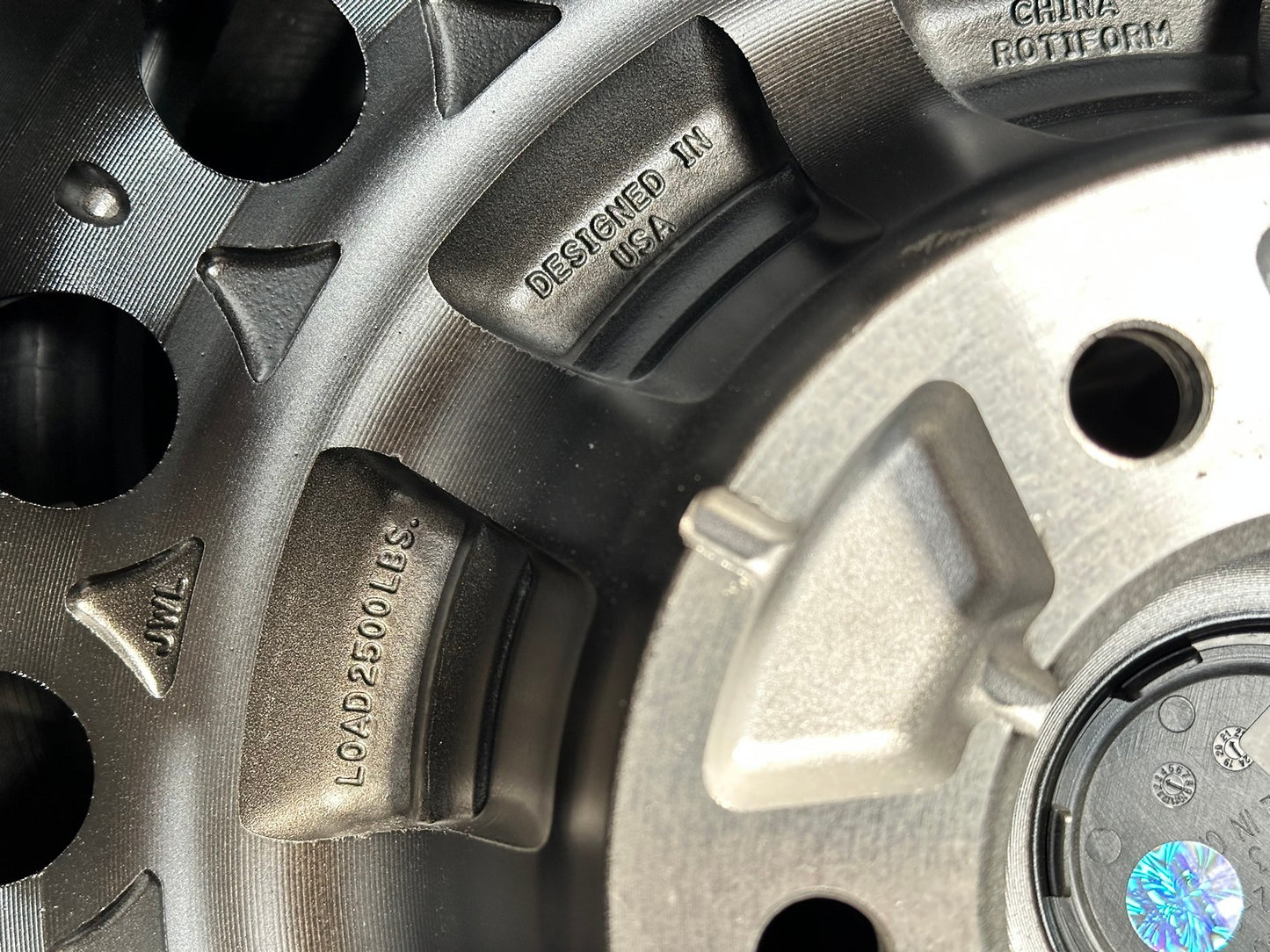 New 18X9 ET25 Rotiform Rim (4 wheel) Gloss Black 5X130