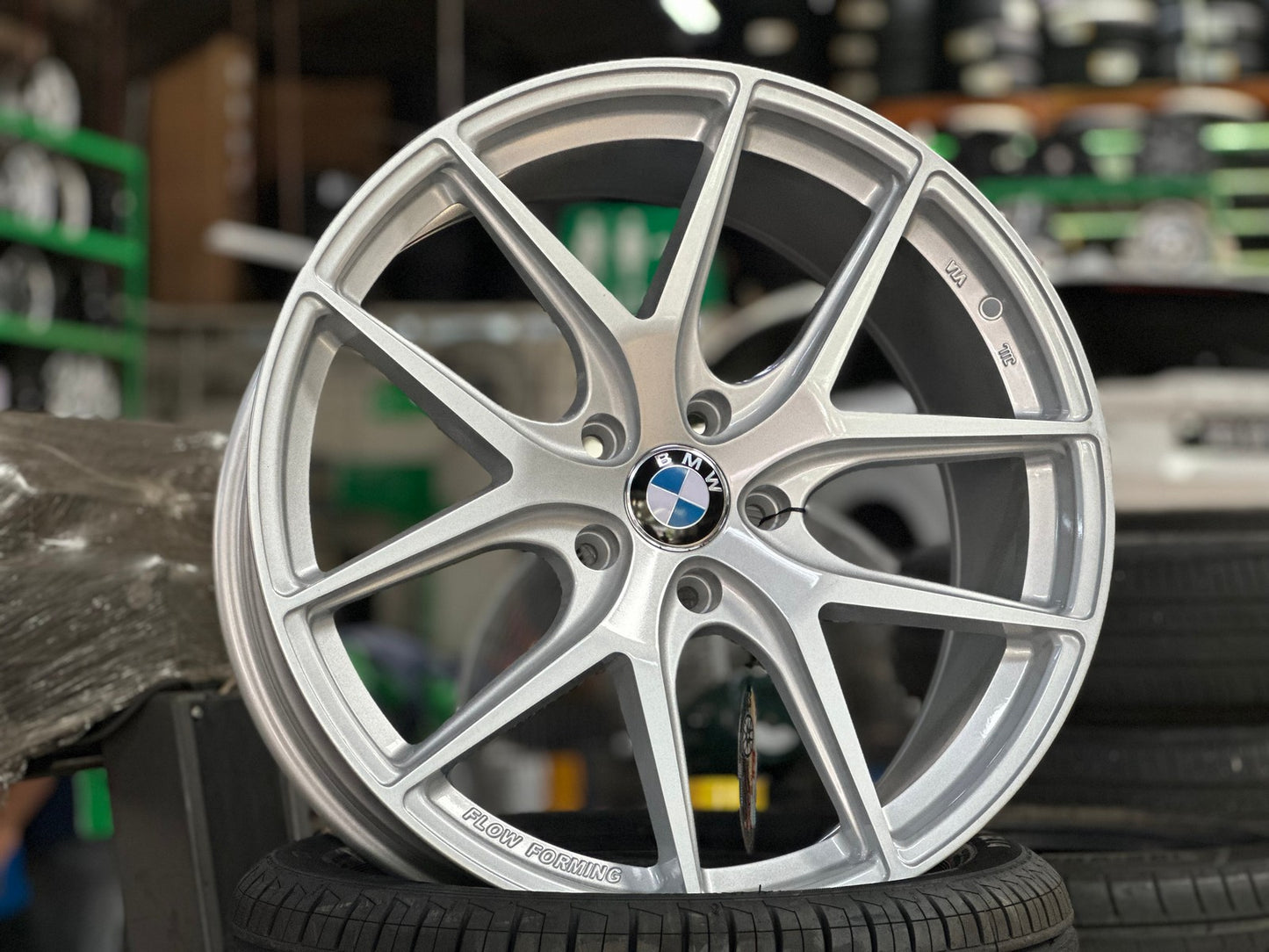 New 20X8.5 ET35 TCK Racing HRE P101 Rim (4 wheel) Gloss Silver 5X120