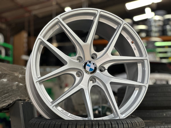 New 20X8.5 ET35 TCK Racing HRE P101 Rim (4 wheel) Gloss Silver 5X120
