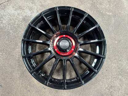 New 18X8 ET45 OZ Racing Super Evoluz Rim (4 wheel) Gloss Black 5X112