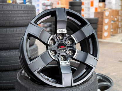New 18X8 ET25 TRD Japan Rim (4 wheel) Matt Black 6X139.7