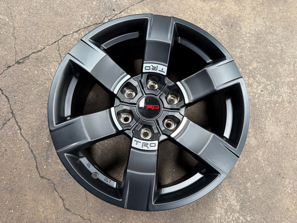 New 18X8 ET25 TRD Japan Rim (4 wheel) Matt Black 6X139.7