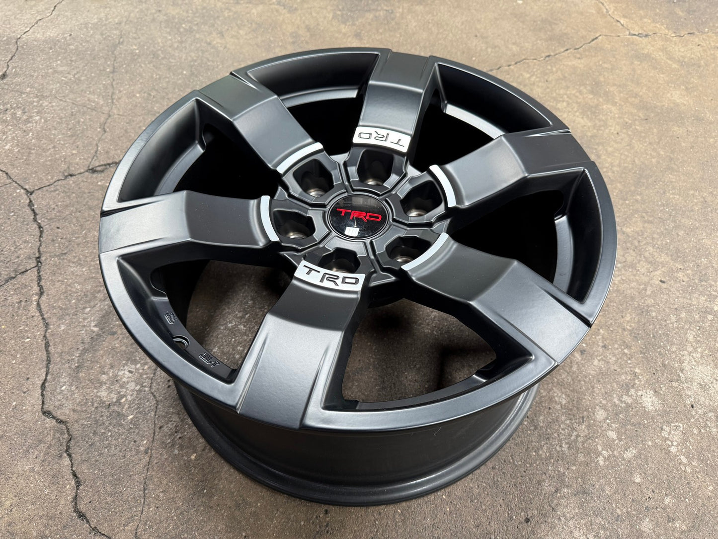 New 18X8 ET25 TRD Japan Rim (4 wheel) Matt Black 6X139.7