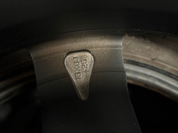 New 18X8 ET25 TRD Japan Rim (4 wheel) Matt Black 6X139.7