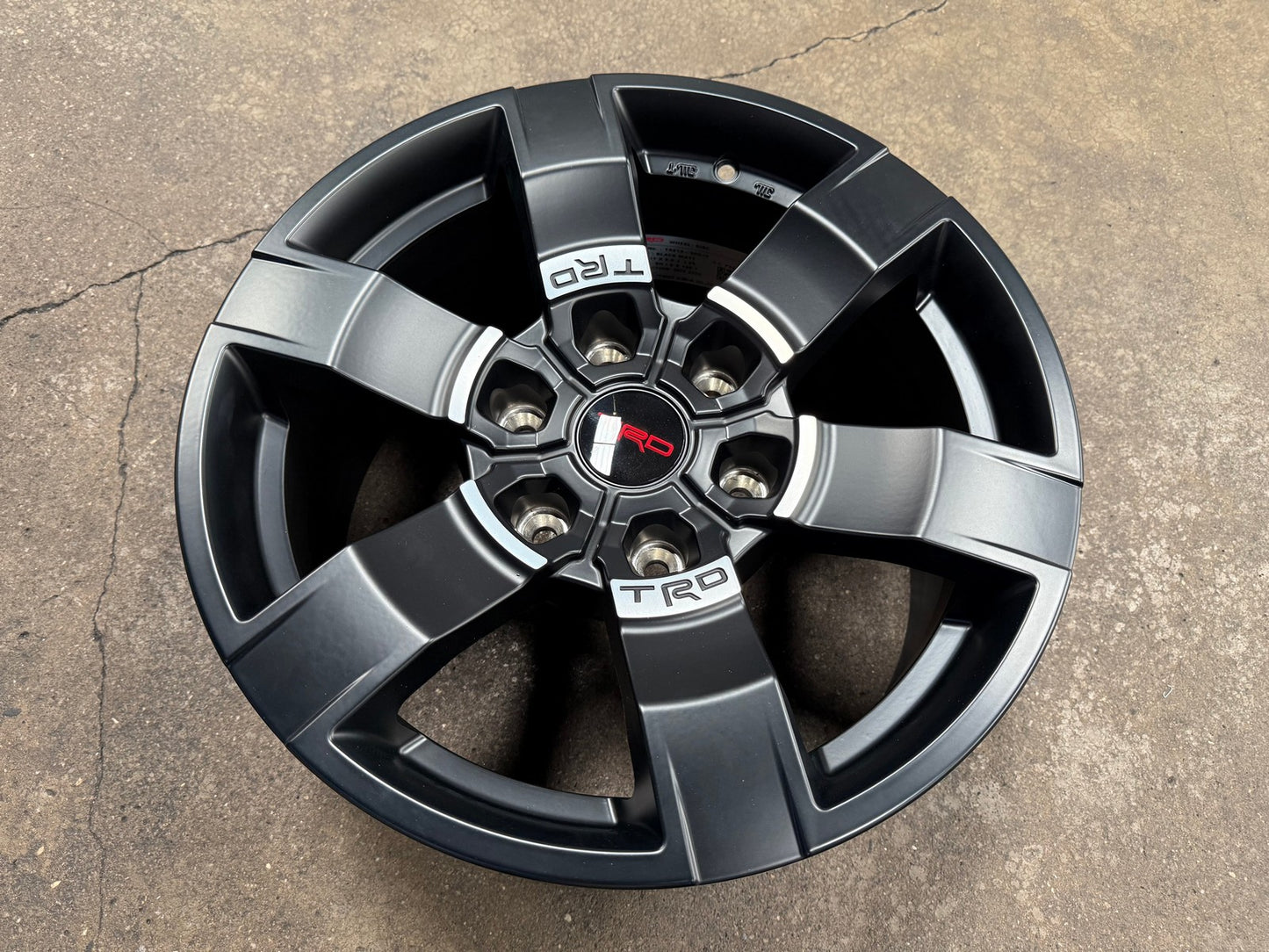 New 17X8 ET25 TRD Japan Rim (4 wheel) Matt Black 6X139.7
