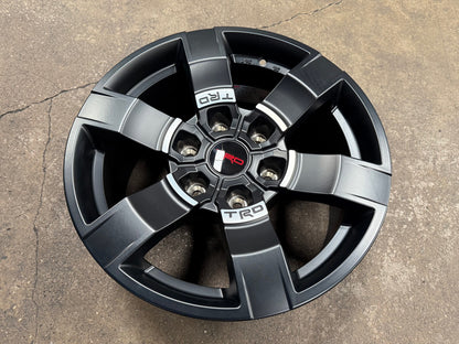 New 17X8 ET25 TRD Japan Rim (4 wheel) Matt Black 6X139.7