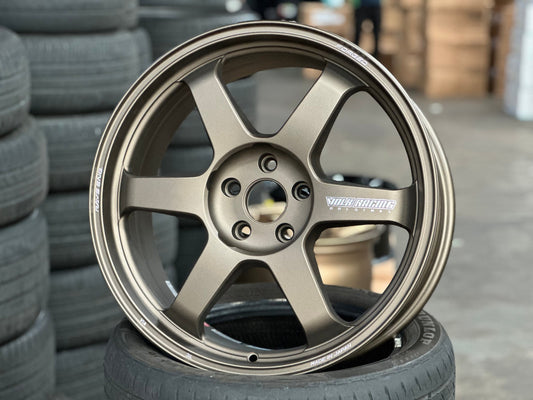 New 19X8.5 ET38 RAYS TE37 Japan Rim (4 wheel) Matt Bronze 5X112