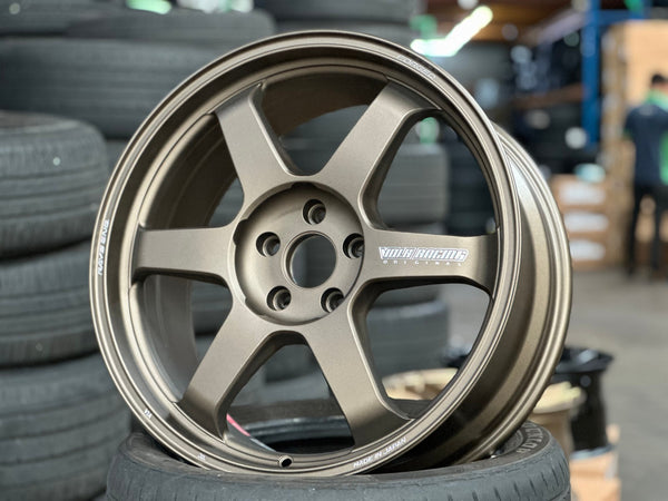 New 19X8.5 ET38 RAYS TE37 Japan Rim (4 wheel) Matt Bronze 5X112