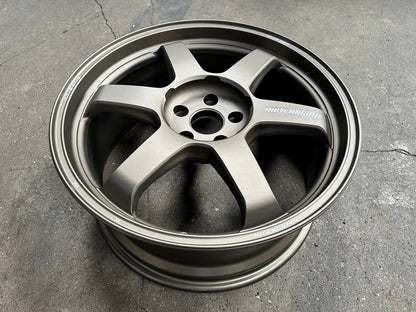 New 19X8.5 ET38 RAYS TE37 Japan Rim (4 wheel) Matt Bronze 5X112