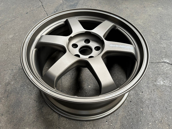 New 19X8.5 ET38 RAYS TE37 Japan Rim (4 wheel) Matt Bronze 5X112