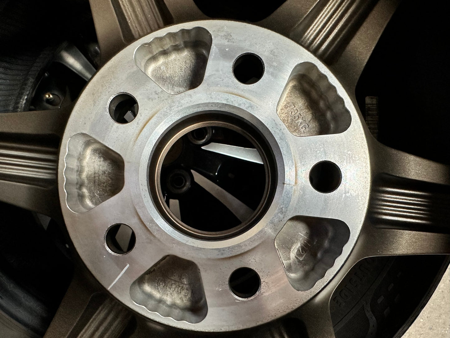 New 19X8.5 ET38 RAYS TE37 Japan Rim (4 wheel) Matt Bronze 5X112