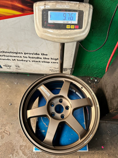 New 19X8.5 ET38 RAYS TE37 Japan Rim (4 wheel) Matt Bronze 5X112