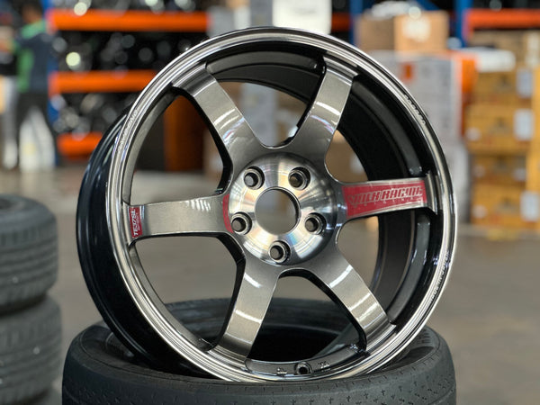 New 18X8.5 ET42 RAYS TE37 SAGA SL Forged Rim (4 wheel) Gloss Gunmetal 5X112