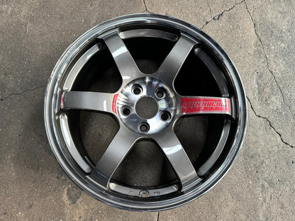 New 18X8.5 ET42 RAYS TE37 SAGA SL Forged Rim (4 wheel) Gloss Gunmetal 5X112
