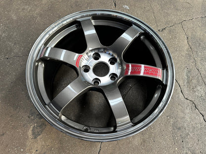 New 18X8.5 ET42 RAYS TE37 SAGA SL Forged Rim (4 wheel) Gloss Gunmetal 5X112