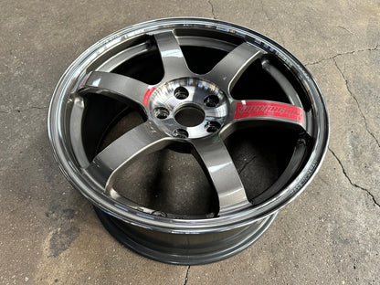 New 18X8.5 ET42 RAYS TE37 SAGA SL Forged Rim (4 wheel) Gloss Gunmetal 5X112