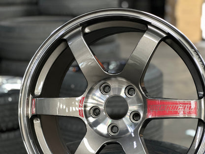 New 18X8.5 ET42 RAYS TE37 SAGA SL Forged Rim (4 wheel) Gloss Gunmetal 5X112