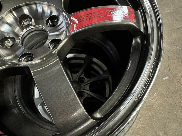 New 18X8.5 ET42 RAYS TE37 SAGA SL Forged Rim (4 wheel) Gloss Gunmetal 5X112