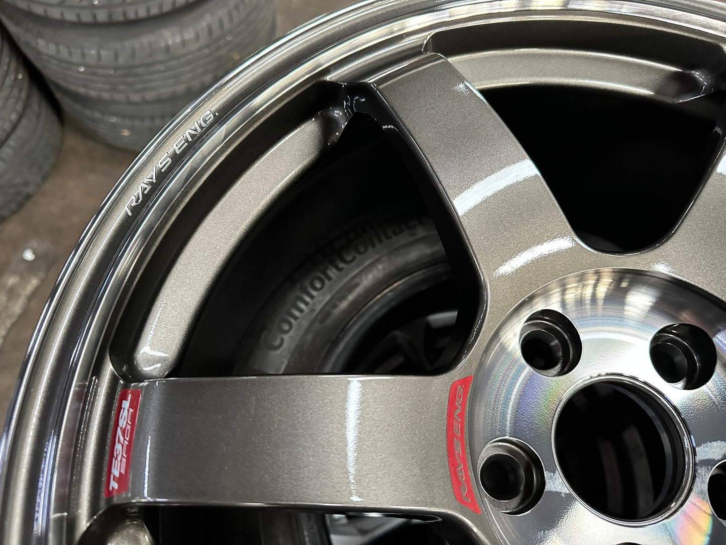 New 18X8.5 ET42 RAYS TE37 SAGA SL Forged Rim (4 wheel) Gloss Gunmetal 5X112