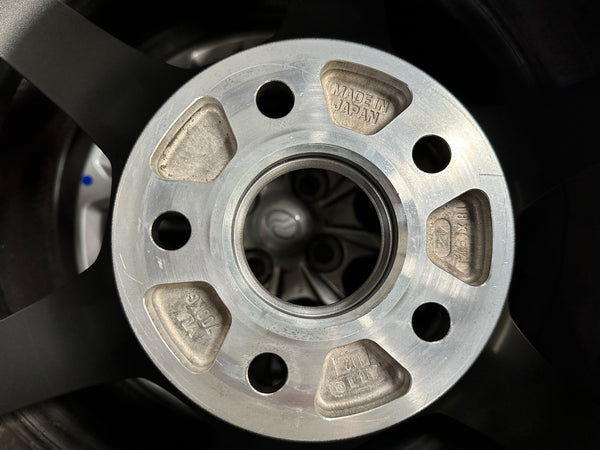 New 18X8.5 ET42 RAYS TE37 SAGA SL Forged Rim (4 wheel) Gloss Gunmetal 5X112