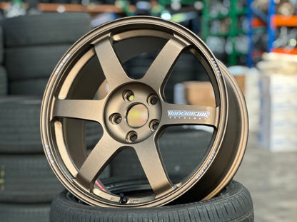 New 18X8.5 ET42 RAYS TE37 SAGA PLUS Rim (4 wheel) Matt Bronze 5X112