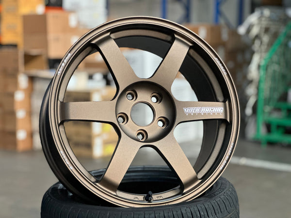 New 18X8.5 ET42 RAYS TE37 SAGA PLUS Rim (4 wheel) Matt Bronze 5X112