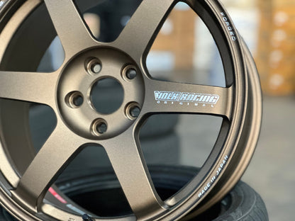 New 18X8.5 ET42 RAYS TE37 SAGA PLUS Rim (4 wheel) Matt Bronze 5X112