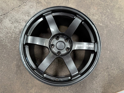 New 18X9.5 ET22 RAYS TE37 SAGA PLUS Rim (4 wheel) Gloss Gunmetal 5X114.3