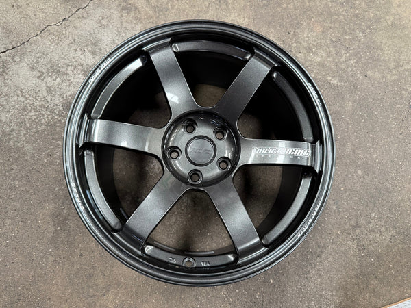 New 18X9.5 ET22 RAYS TE37 SAGA PLUS Rim (4 wheel) Gloss Gunmetal 5X114.3