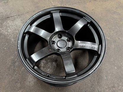 New 18X9.5 ET22 RAYS TE37 SAGA PLUS Rim (4 wheel) Gloss Gunmetal 5X114.3