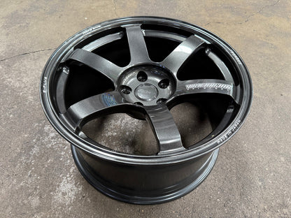 New 18X9.5 ET22 RAYS TE37 SAGA PLUS Rim (4 wheel) Gloss Gunmetal 5X114.3