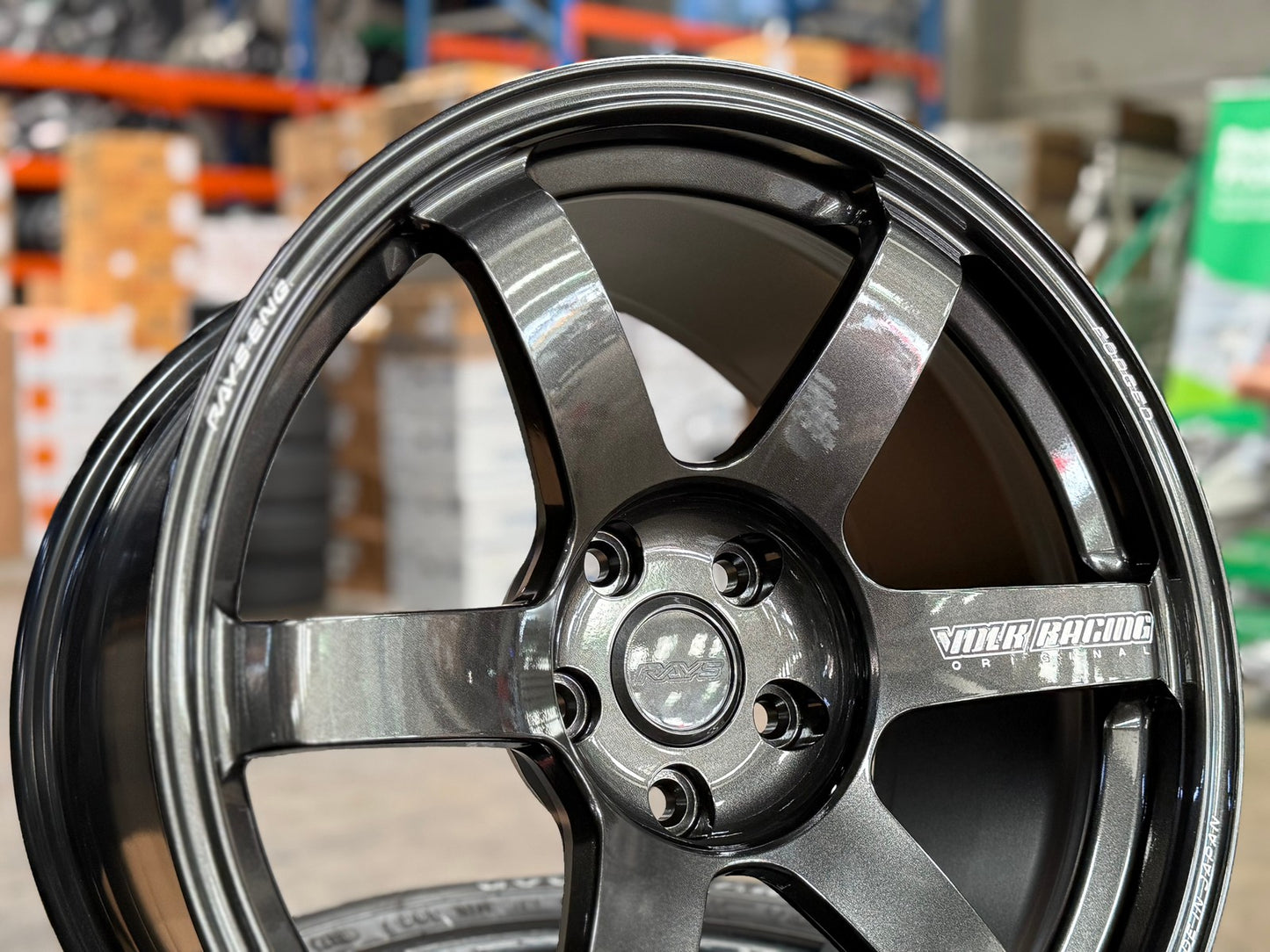 New 18X9.5 ET22 RAYS TE37 SAGA PLUS Rim (4 wheel) Gloss Gunmetal 5X114.3