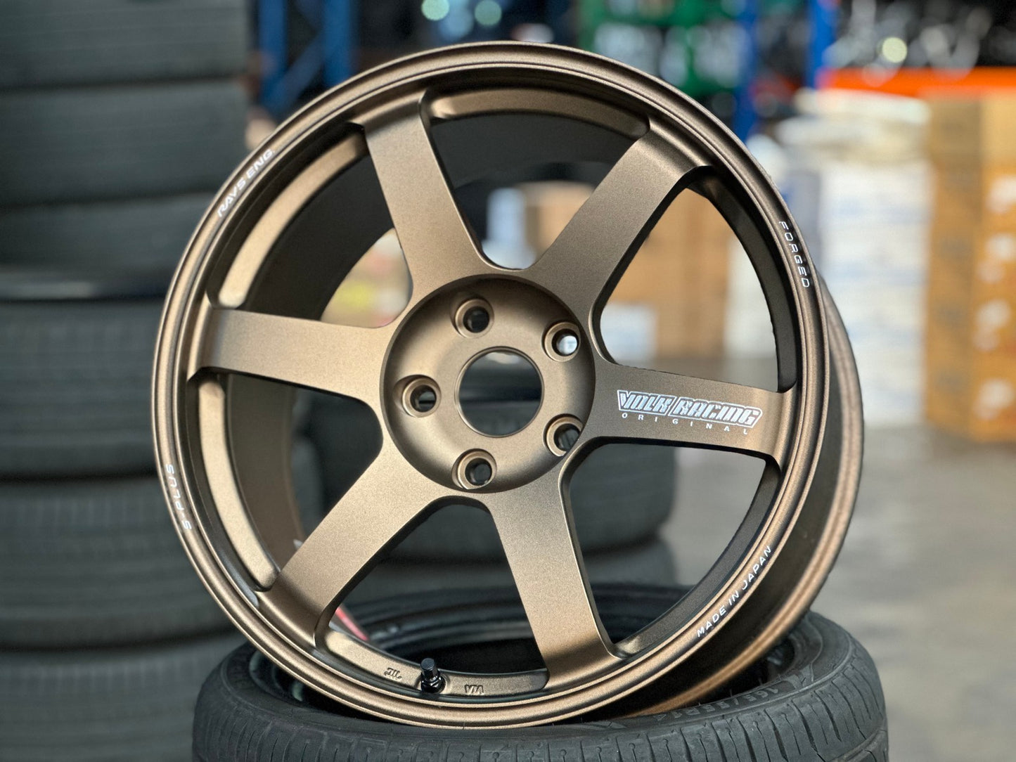 New 18X9.5 ET45 RAYS TE37 SAGA PLUS Rim (4 wheel) Matt Bronze 5X120