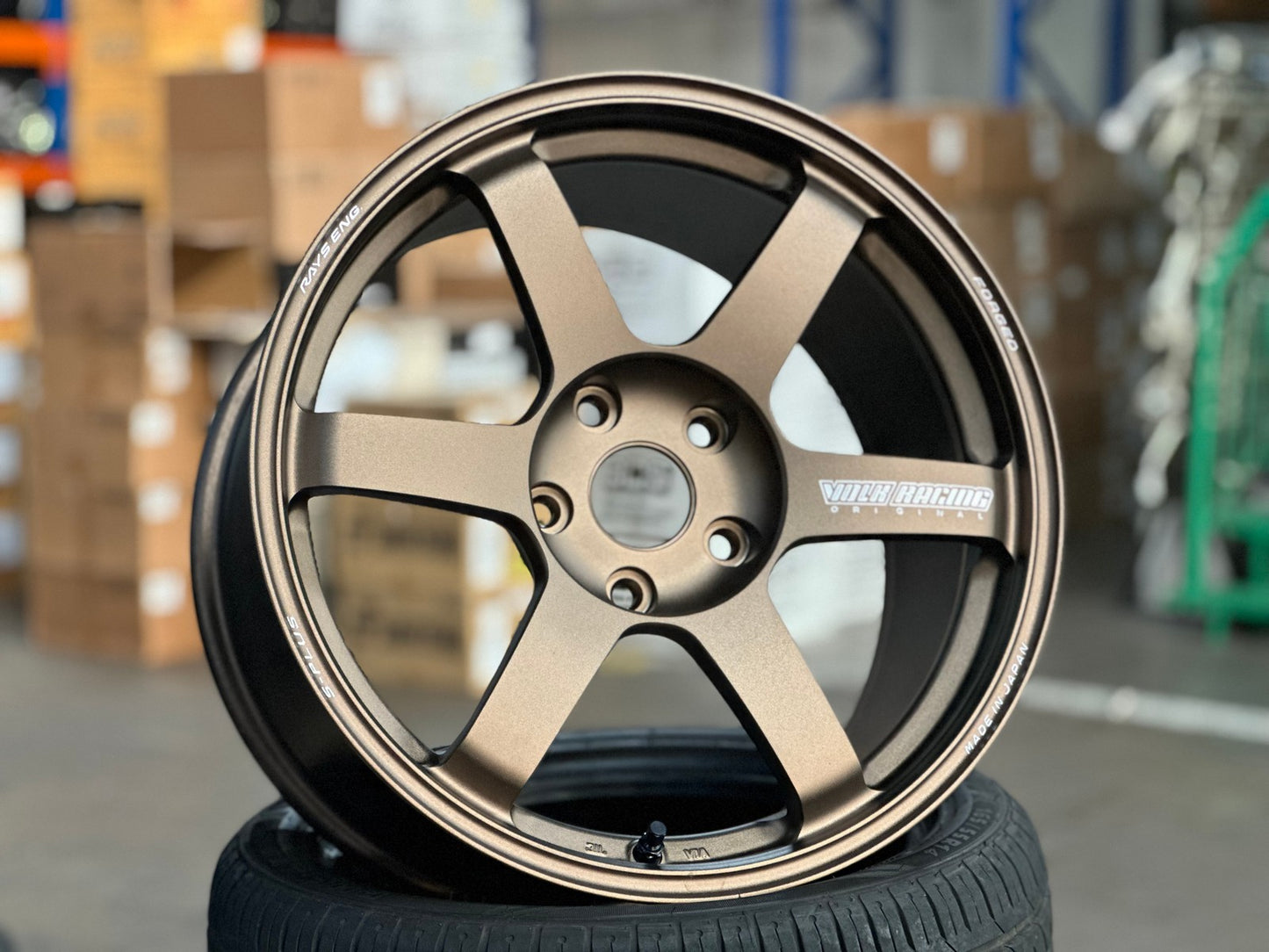 New 18X9.5 ET45 RAYS TE37 SAGA PLUS Rim (4 wheel) Matt Bronze 5X120