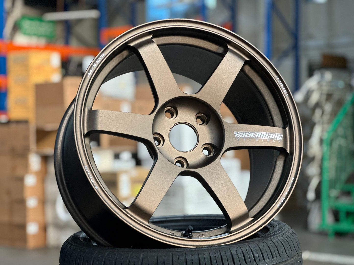 New 18X9.5 ET45 RAYS TE37 SAGA PLUS Rim (4 wheel) Matt Bronze 5X120